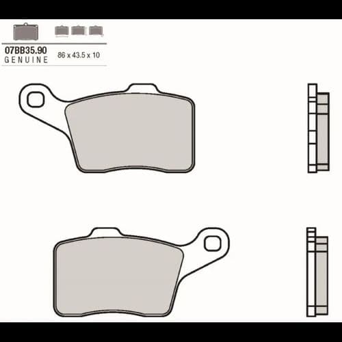 Pastillas de freno sinterizadas Brembo 07BB3590