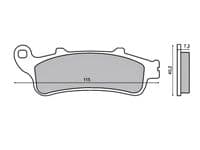 Pastillas de freno sinterizadas Honda ST 1100, Varadero 1000, Deauville 650 700, VFR 800