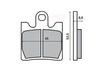 Pastillas de freno Suzuki Burgman 250 400, Yamaha FJR 1300