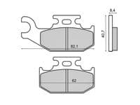 Pastillas de freno Suzuki LT-A X Kingquad 450 500 700 750