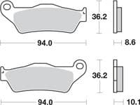 Pastillas de freno trasera BMW R 850 R - Recambio moto