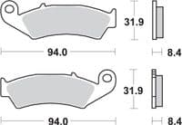 Pastillas de freno trasera Honda VFRR 400 - Tienda