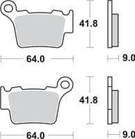Pastillas de freno trasera Ktm SMR 450,SX 525 - Tienda