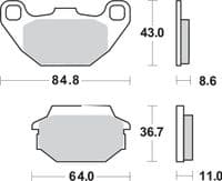 Pastillas de freno trasera Kymco Mxer 50 - Tienda