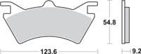 Pastillas de freno trasera Polaris Sportsman 500