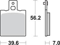 Pastillas de freno trasera Sinterizada Aprilia, Gilera