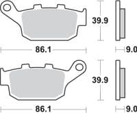 Pastillas de freno trasera SFV 650 Gladius - Tienda