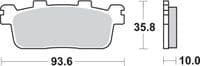 Pastillas de freno traseras Kymco 125 300 350 - Tienda