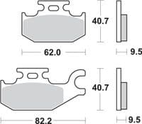 Pastillas de freno traseras Suzuki Sixteen Burgman 125 200