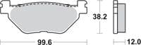 Pastillas de freno traseras Yamaha TMax 500 530 560 [P169HF]