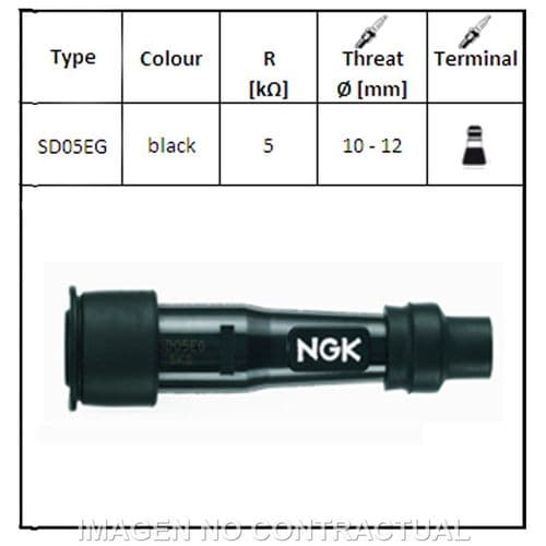 Pipa de Bujía NGK SD05EG