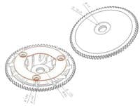 Polea Fija ventilador de variador Piaggio Aprilia Derbi 125 150 Leader