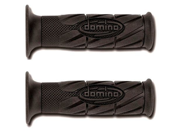 Puños Domino Scooter Negros abiertos D 22mm - L 120mm
