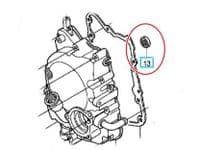 Retén de cigüeñal (lado encendido) Honda Sh 125 14x22x5