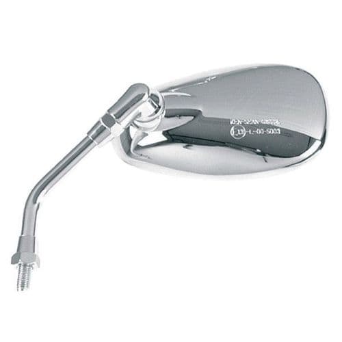 Retrovisor / Espejo Cromado Moto Custom Izquierdo