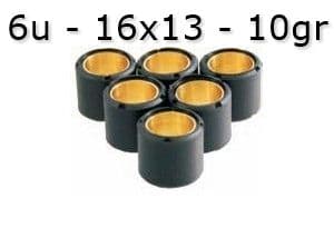 Rodillos Variador 16x13 / 10,00 g (x6) Honda Scoopy 100 (1996-2003)