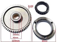 Rueda Libre (Embrague arranque) con corona Kymco 250 300