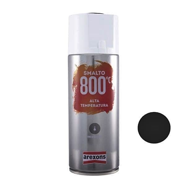 Spray negro mate - pintura anticalórica 400ml - Tienda