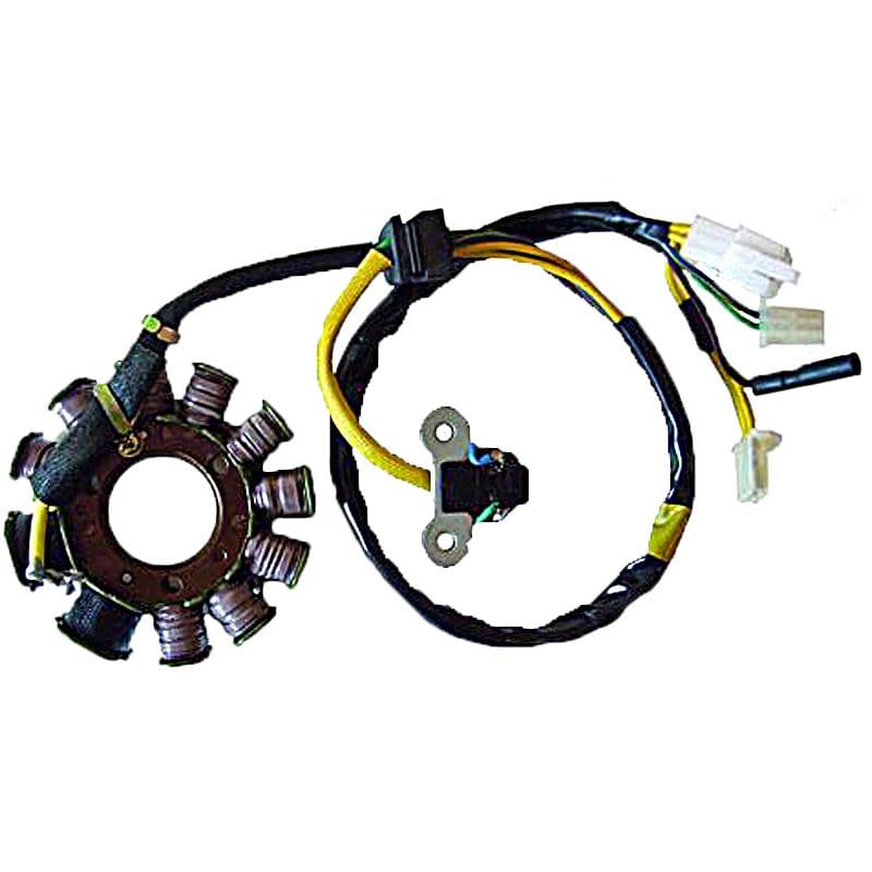 Bobine d'allumage de rechange compatible avec Sym Jet 4 50, Joyride 125, 150, 200, Mio 50, Orbit 50, Tonik 50, X-Pro 50, Tauris Brio 50, Brisa 50 (2 broches, 2T/4T
