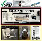 1a - 11 x MOT tools shadow board & Tyre Tread Checker
