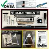 1a - 11 x MOT tools shadow board & Tyre Tread Checker