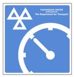1a - Approved Tachograph Centre Sign