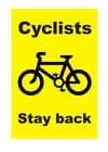1a - Cyclists Stay back
