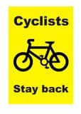 1a - Cyclists Stay back