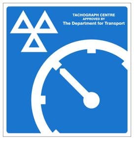 1a - H/Duty Approved Tachograph Centre sign