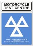 1a - MOT Motorcycle Test Centre Sign