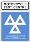 1a - MOT Motorcycle Test Centre Sign