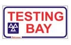 1a - MOT Testing Bay sign
