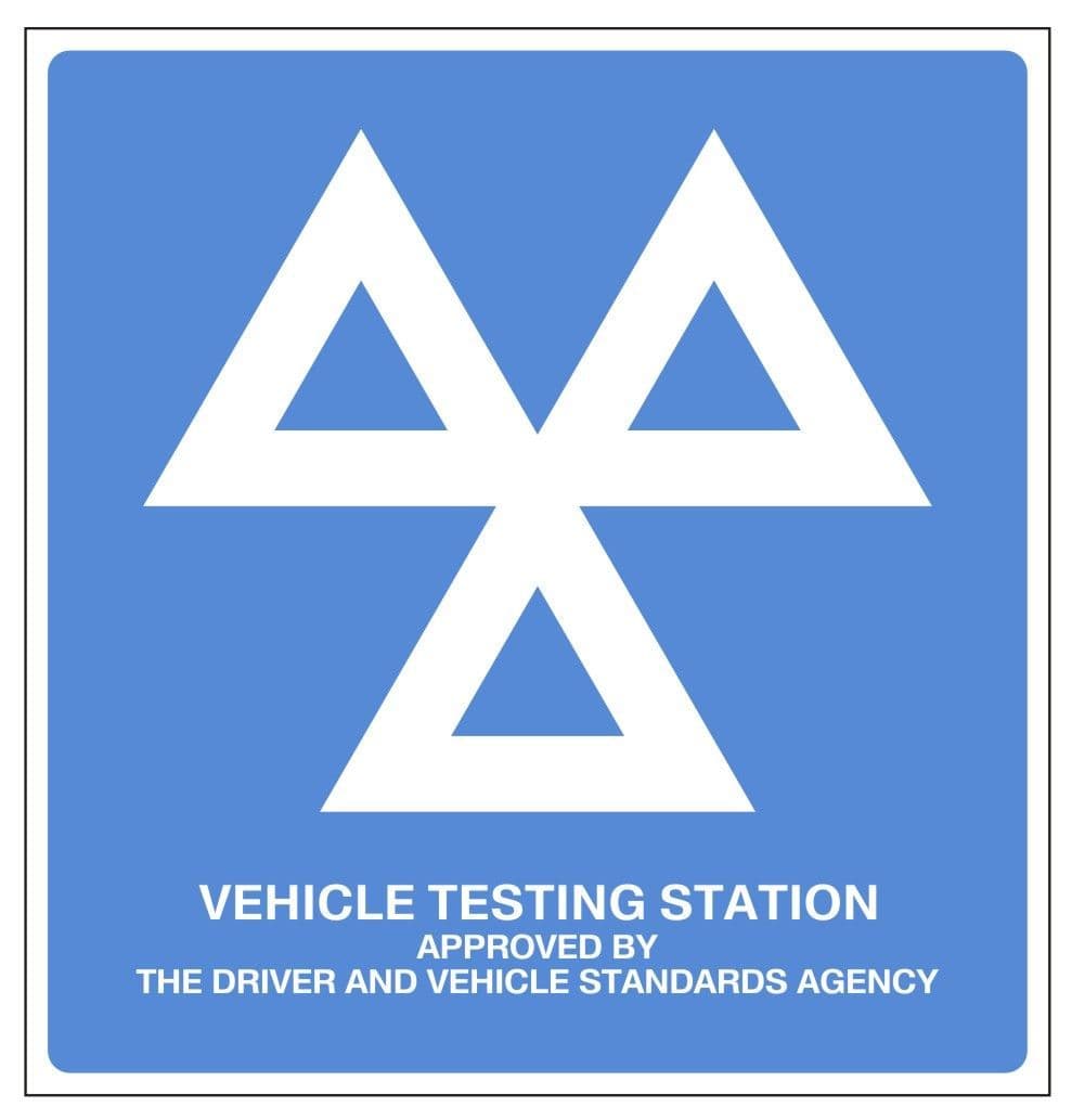 1a - Official VOSA DVSA MOT sign