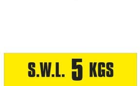 1a - SWL 5 KGS (H) label