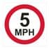 1b - 5 mph sign