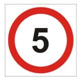 1b - 5 mph sign