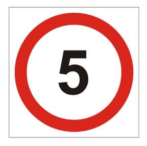 1b - 5 mph sign