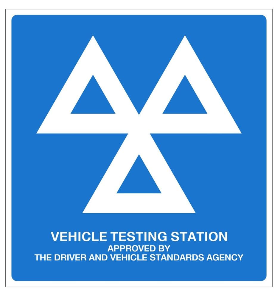 1b - H/duty Official VOSA DVSA MOT sign