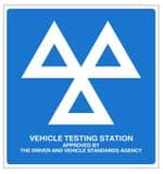 1b - H/duty Official VOSA DVSA MOT sign