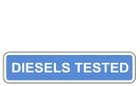 1b - MOT Diesels Tested sign