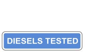 1b - MOT Diesels Tested sign