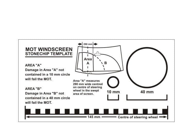 1b - MOT Windscreen Stone Chip Template