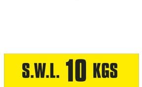 1b - SWL 10 KGS (H) label