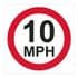 1c - 10 mph  sign