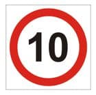 1c - 10 mph sign
