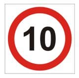1c - 10 mph sign