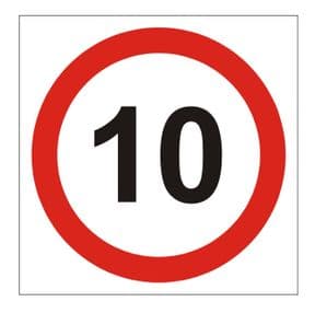1c - 10 mph sign