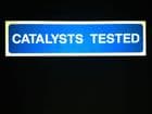 1c - H/duty reflective MOT Catalysts Tested sign