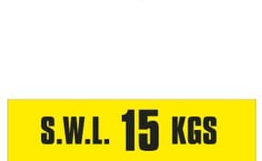 1c - SWL 15 KGS (H) label