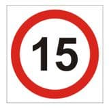 1d - 15 mph sign